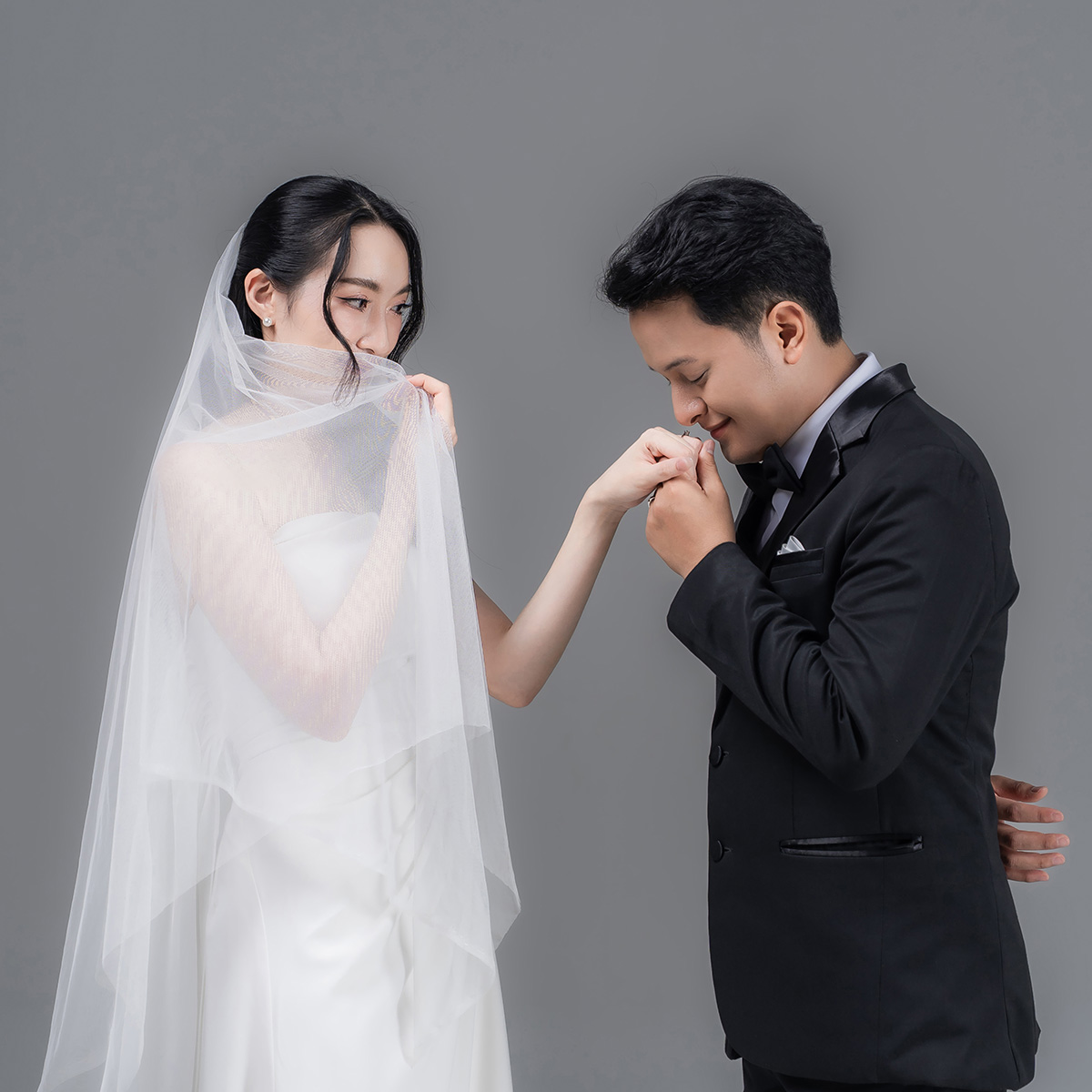 atmospheric wedding scene